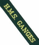 Cap Tally HMS GANGES